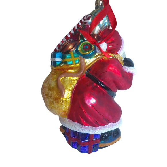 Vintage Christopher Radko Big Nick Santa 9" READ AS IS DEFECT - Picture 4 of 7